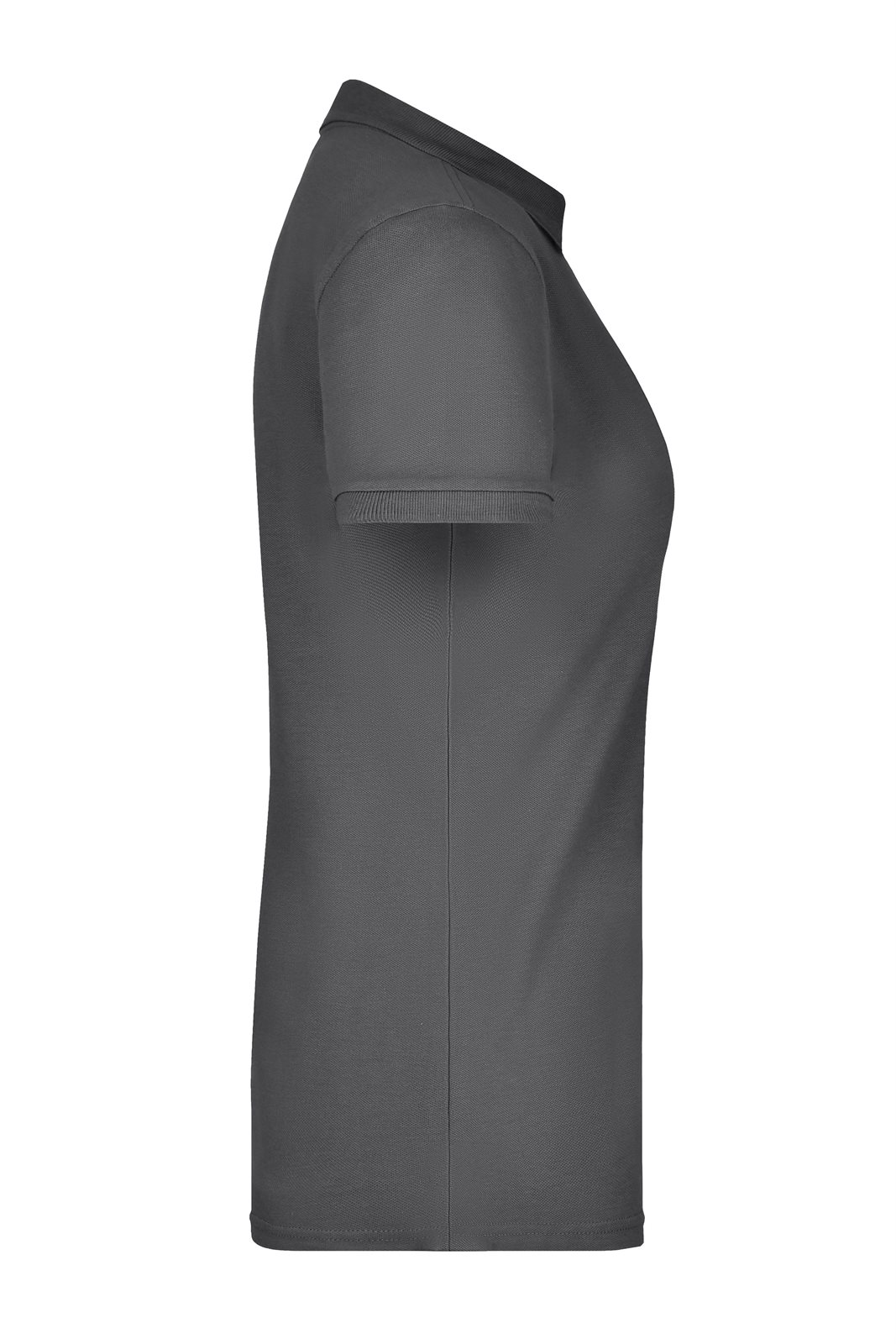 Poloshirt Damen Grau – Ladies' Pima Polo, Detailansicht