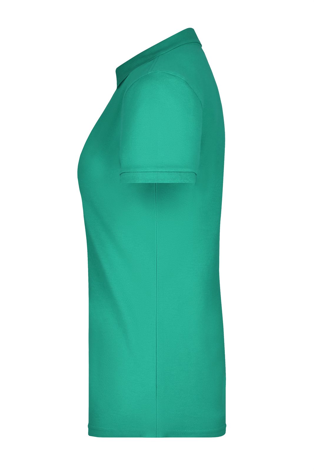Poloshirt Damen Grün – Ladies' Pima Polo, Detailansicht