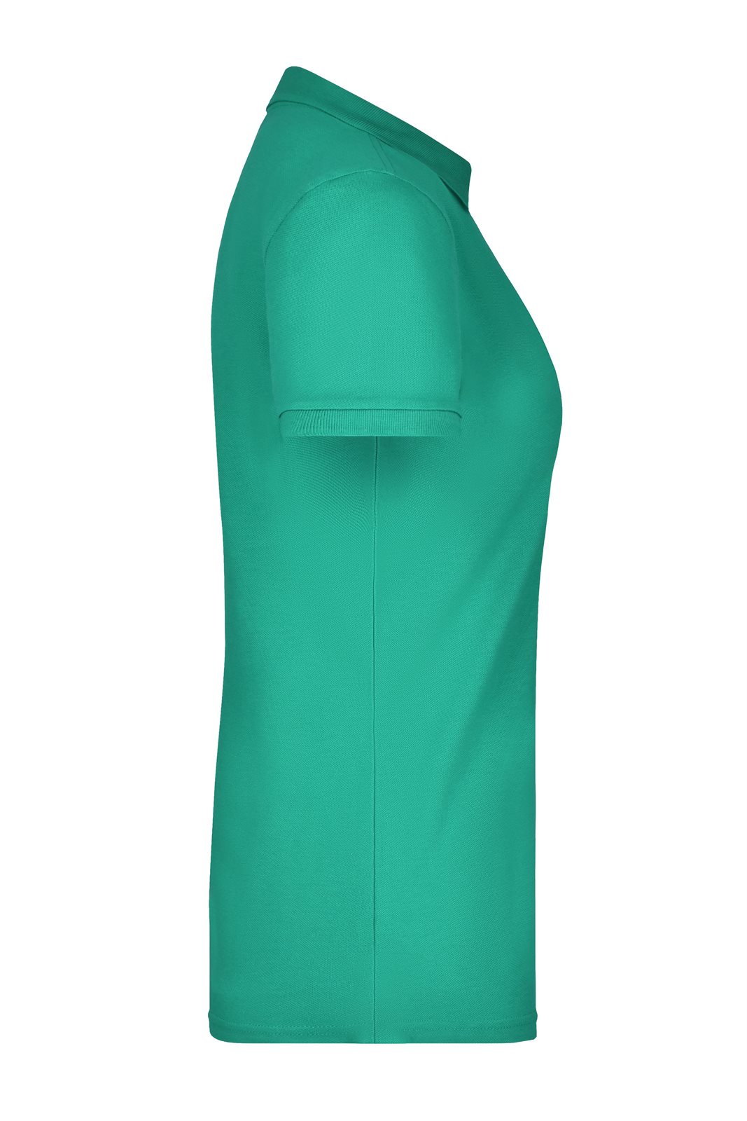 Poloshirt Damen Grün – Ladies' Pima Polo, Detailansicht