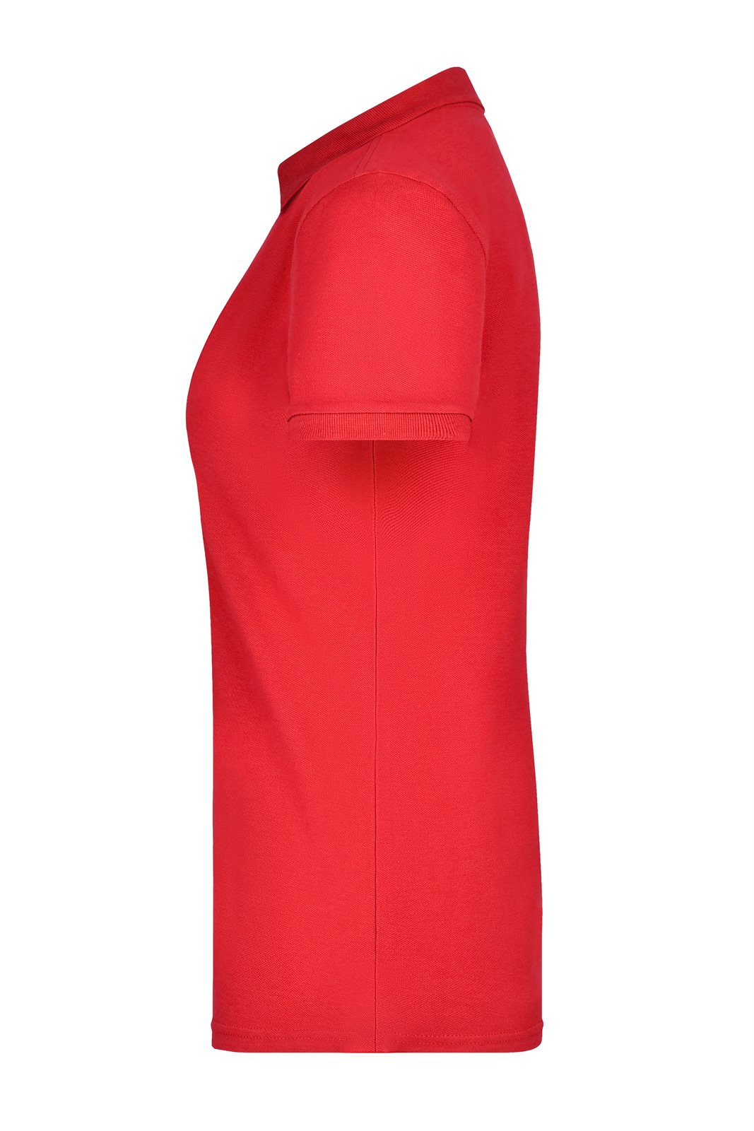Poloshirt Damen Rot – Ladies' Pima Polo, Detailansicht