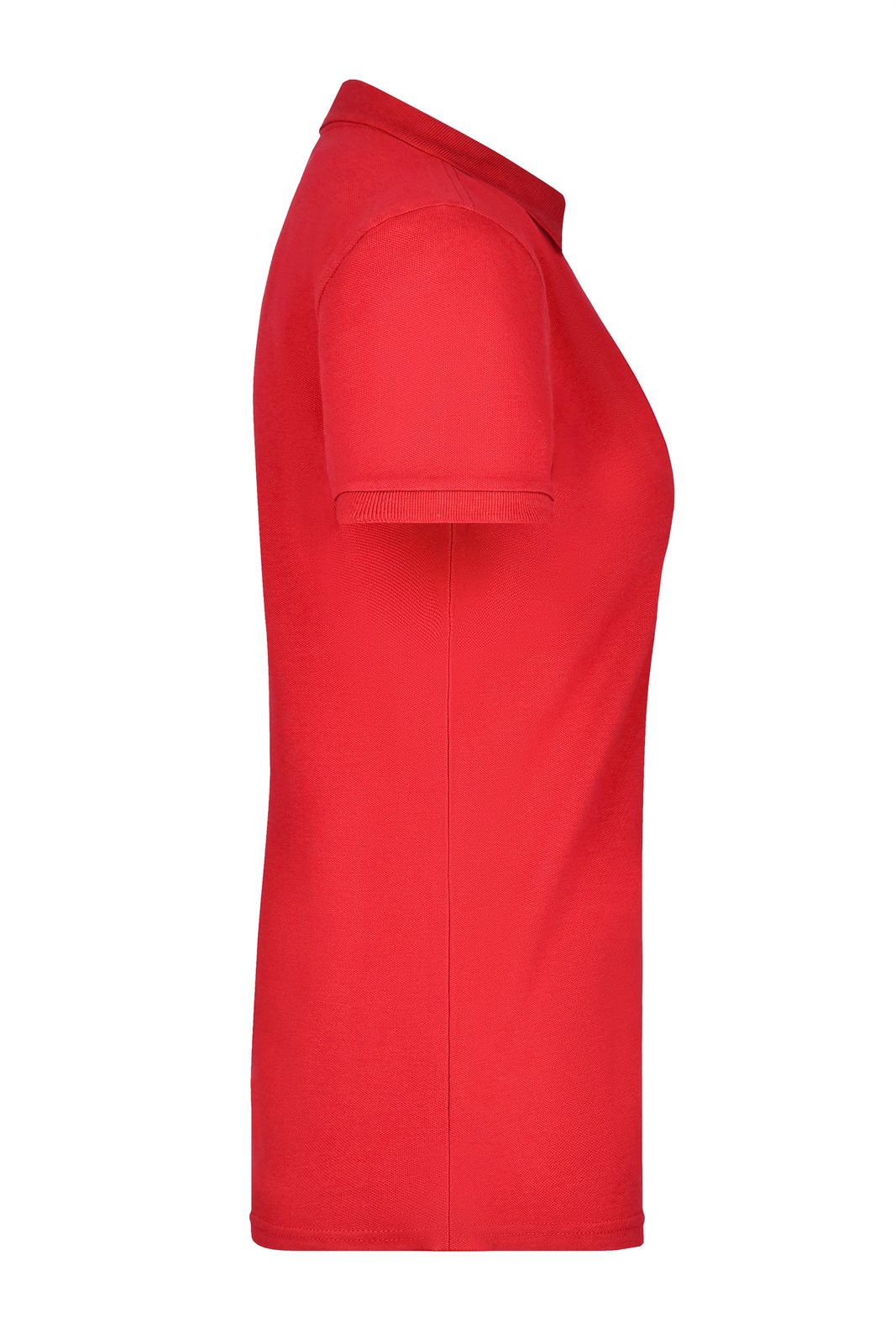 Poloshirt Damen Rot – Ladies' Pima Polo, Detailansicht
