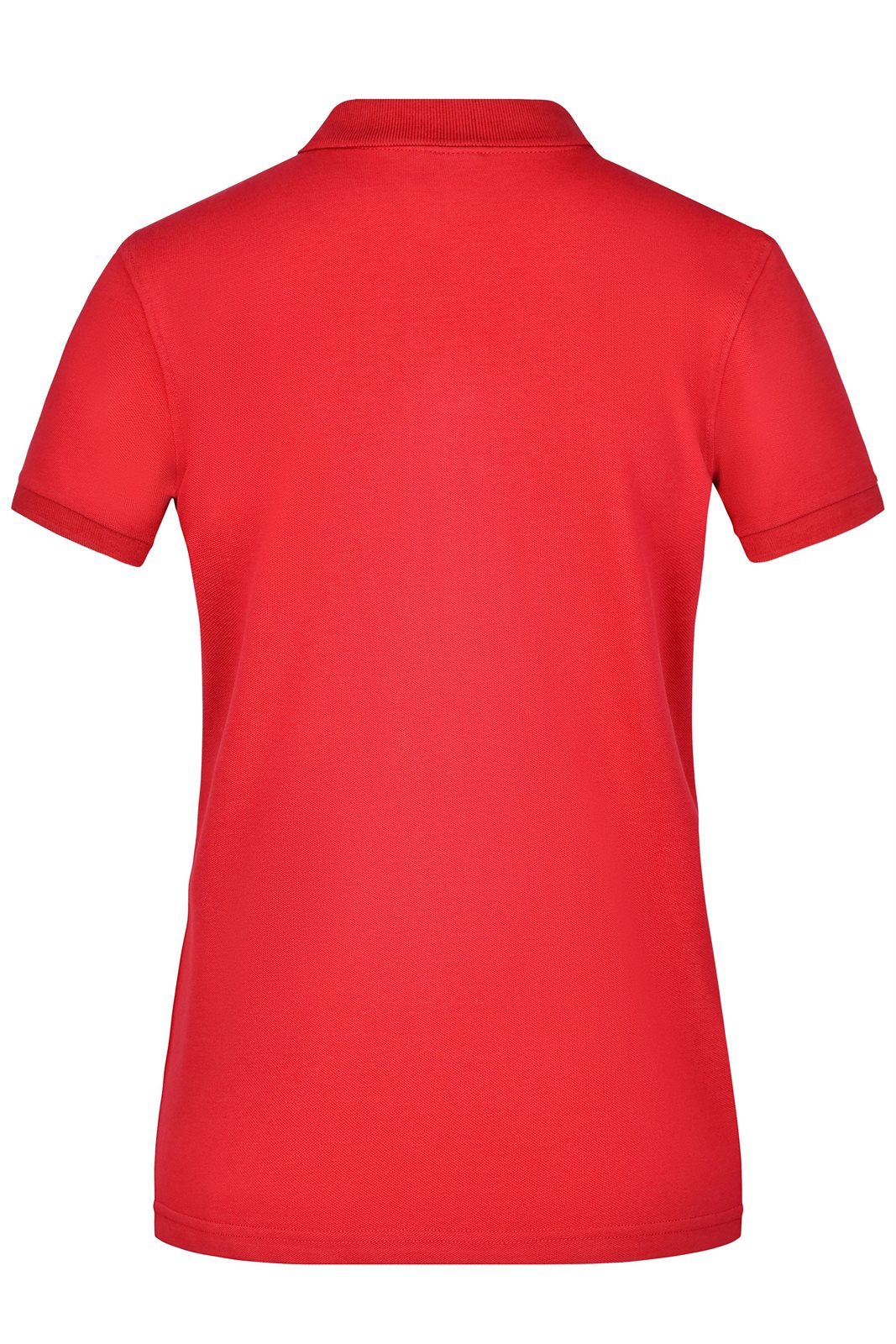 Poloshirt Damen Rot – Ladies' Pima Polo, Detailansicht