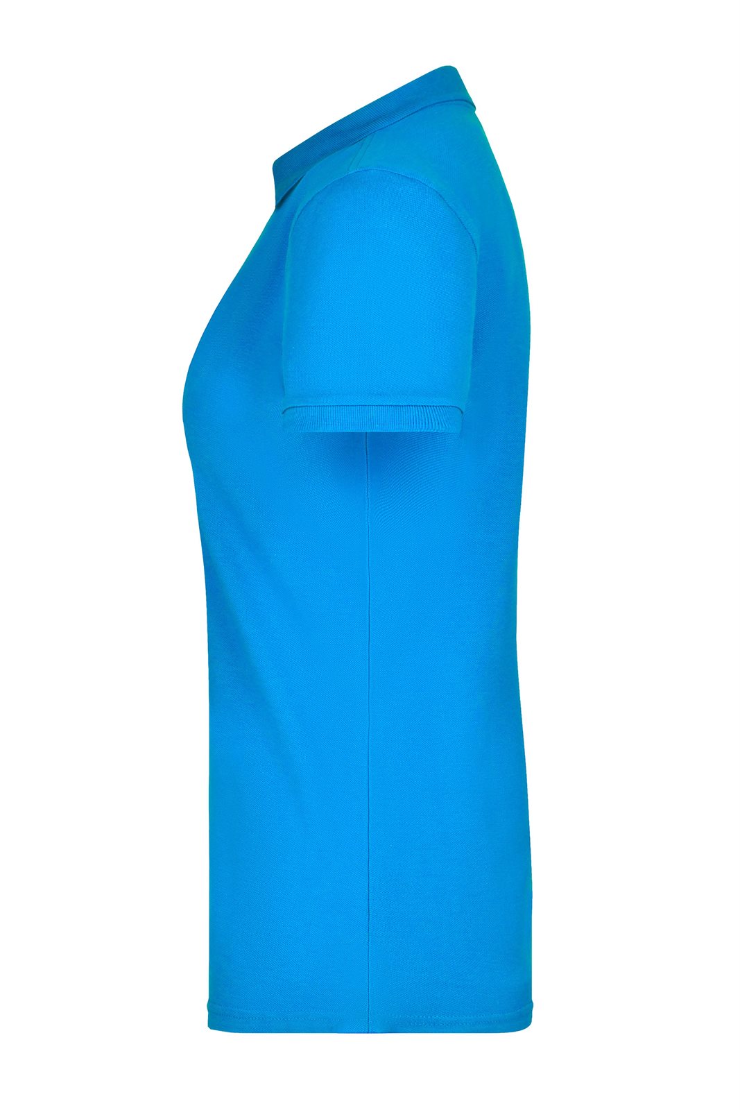 Poloshirt Damen Blau – Ladies' Pima Polo, Detailansicht