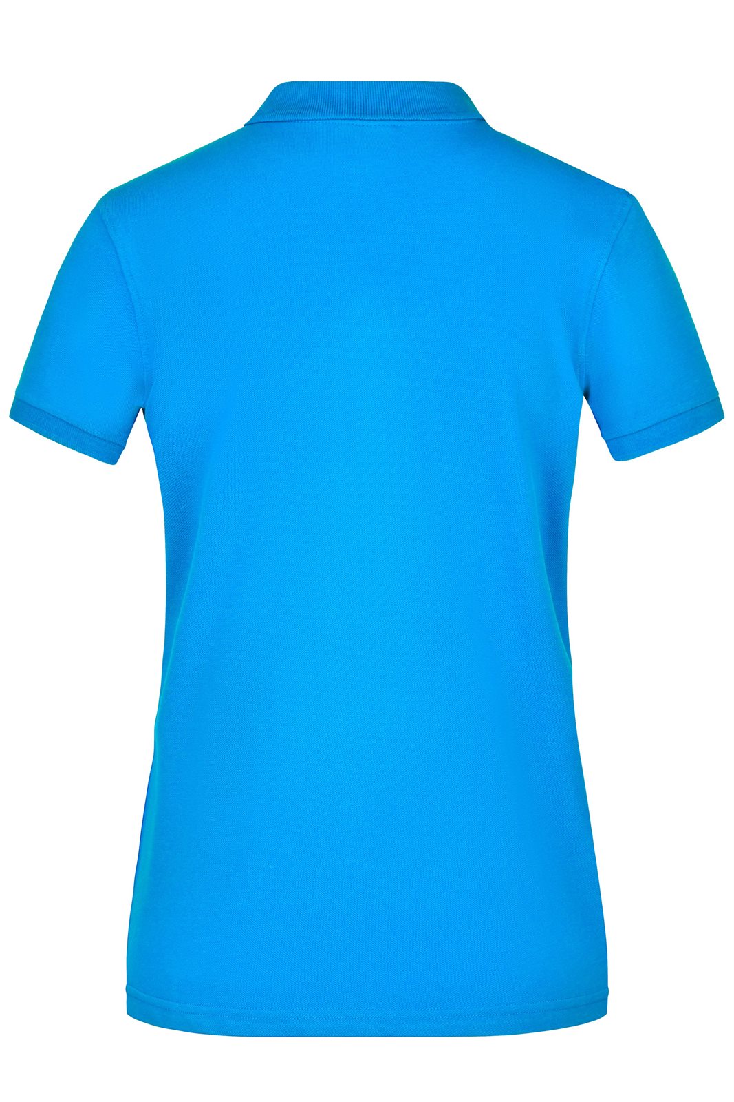 Poloshirt Damen Blau – Ladies' Pima Polo, Detailansicht