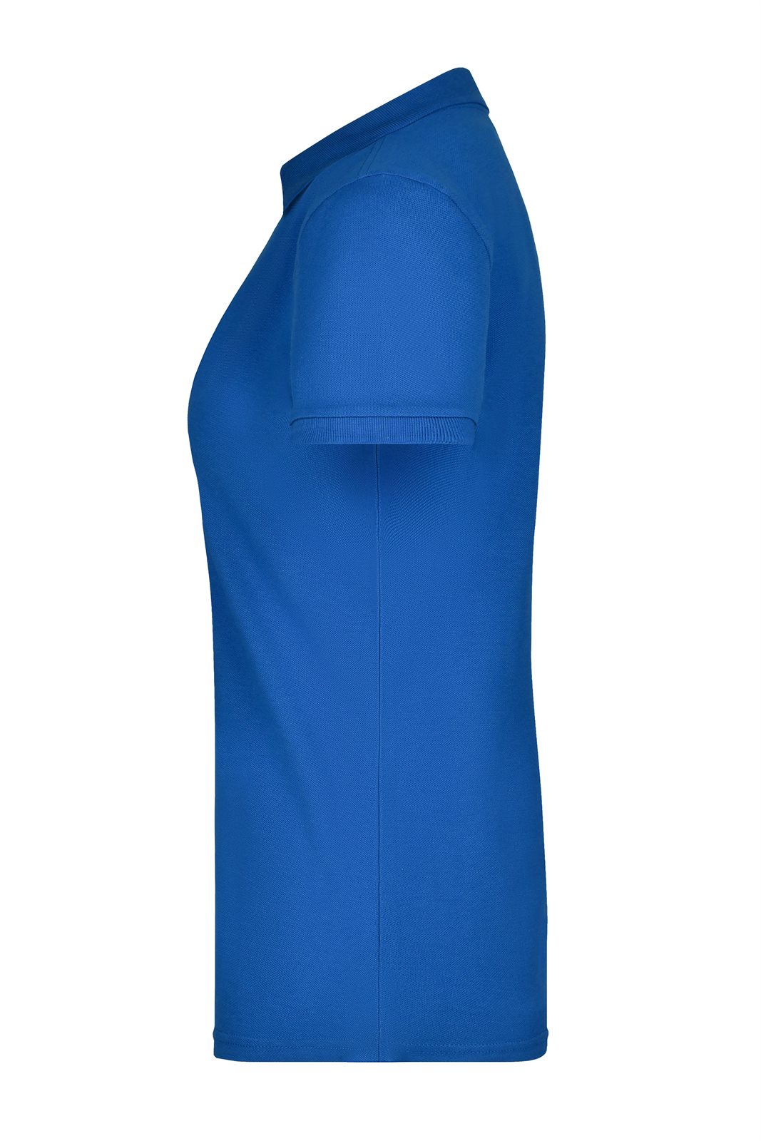 Poloshirt Damen Blau – Ladies' Pima Polo, Detailansicht