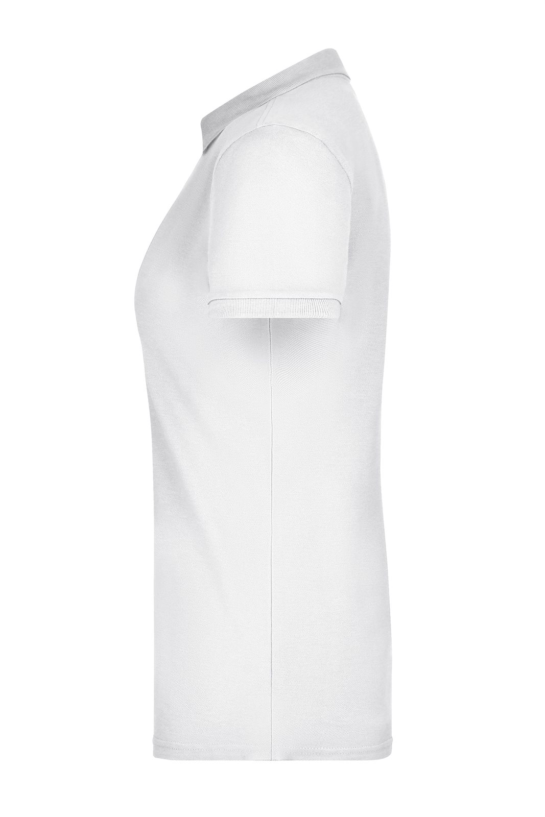 Poloshirt Damen Weiß – Ladies' Pima Polo, Detailansicht
