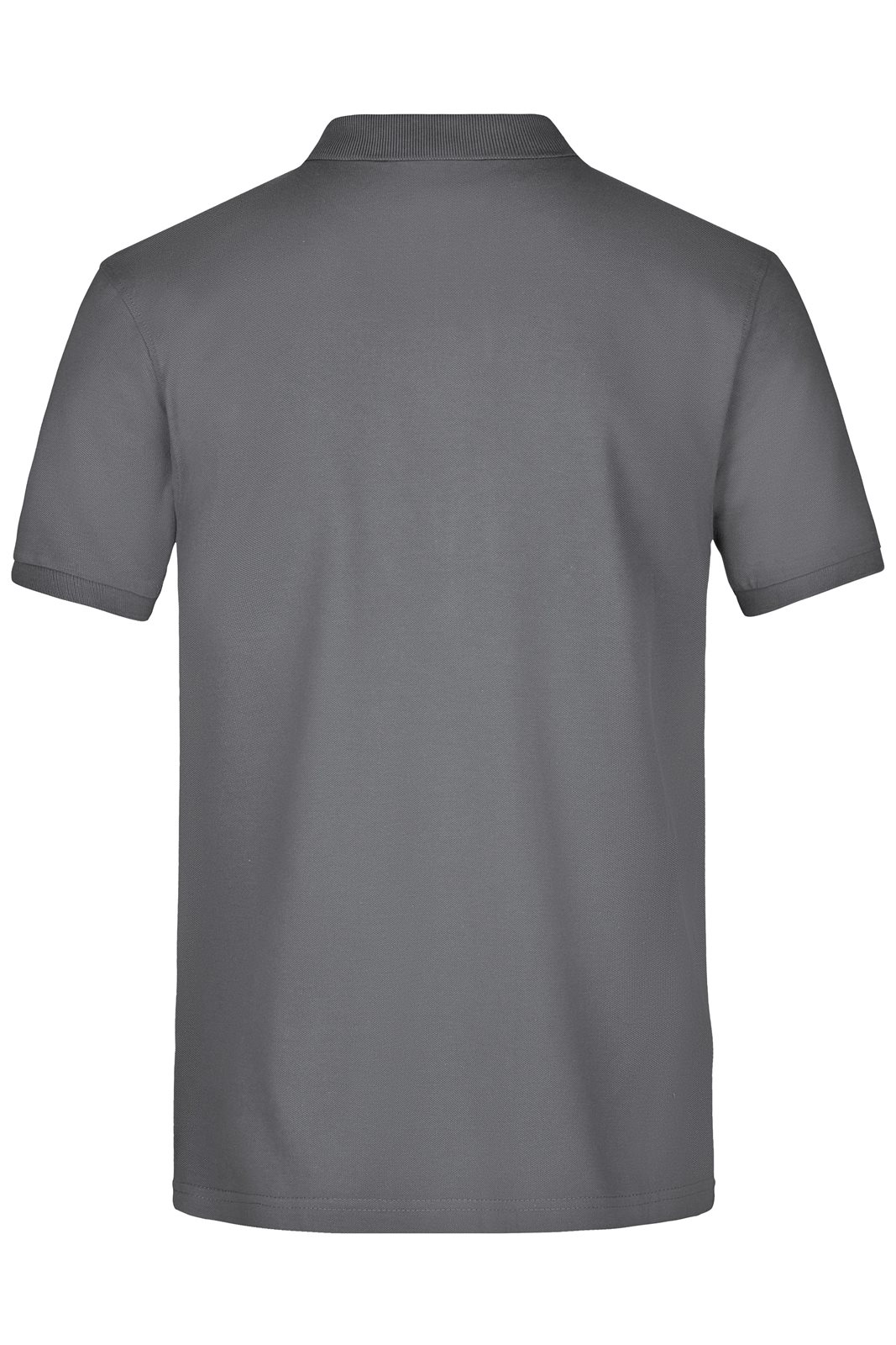 Poloshirt Herren Grau – Men's Pima Polo, Detailansicht