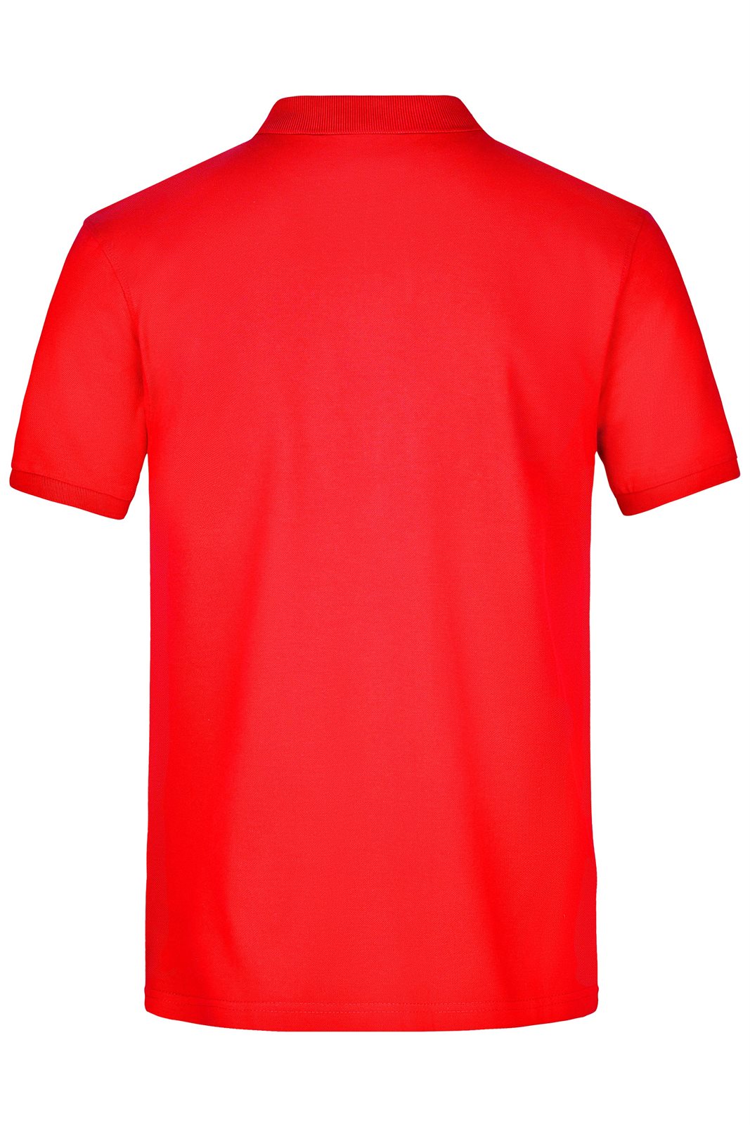 Poloshirt Herren Rot – Men's Pima Polo, Detailansicht