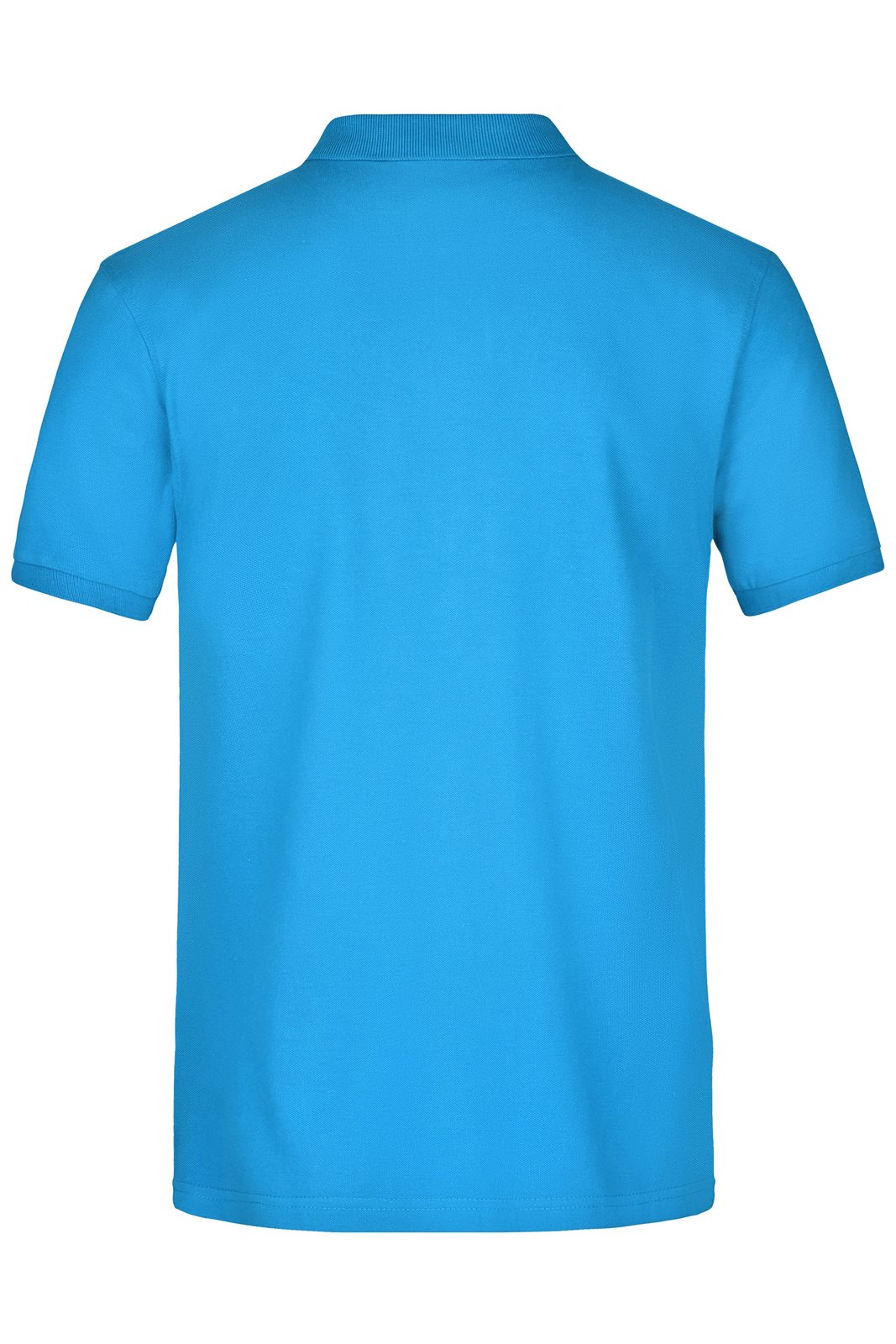 Poloshirt Herren Blau – Men's Pima Polo, Detailansicht