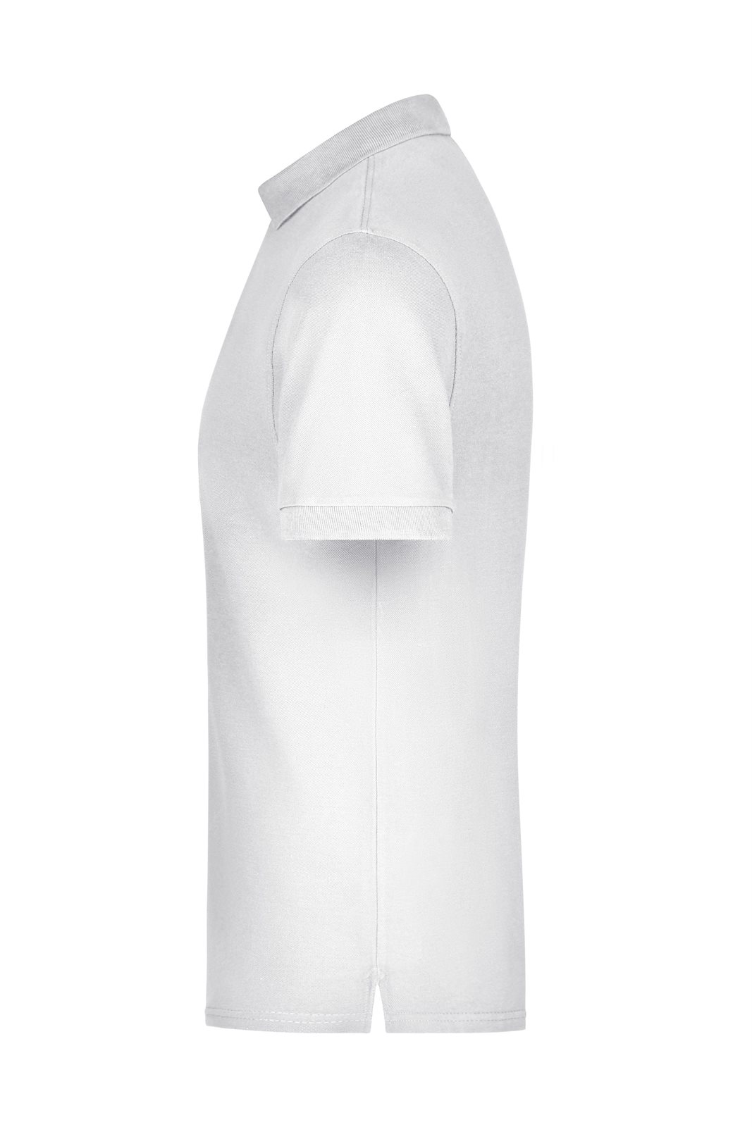 Poloshirt Herren Weiß – Men's Pima Polo, Detailansicht
