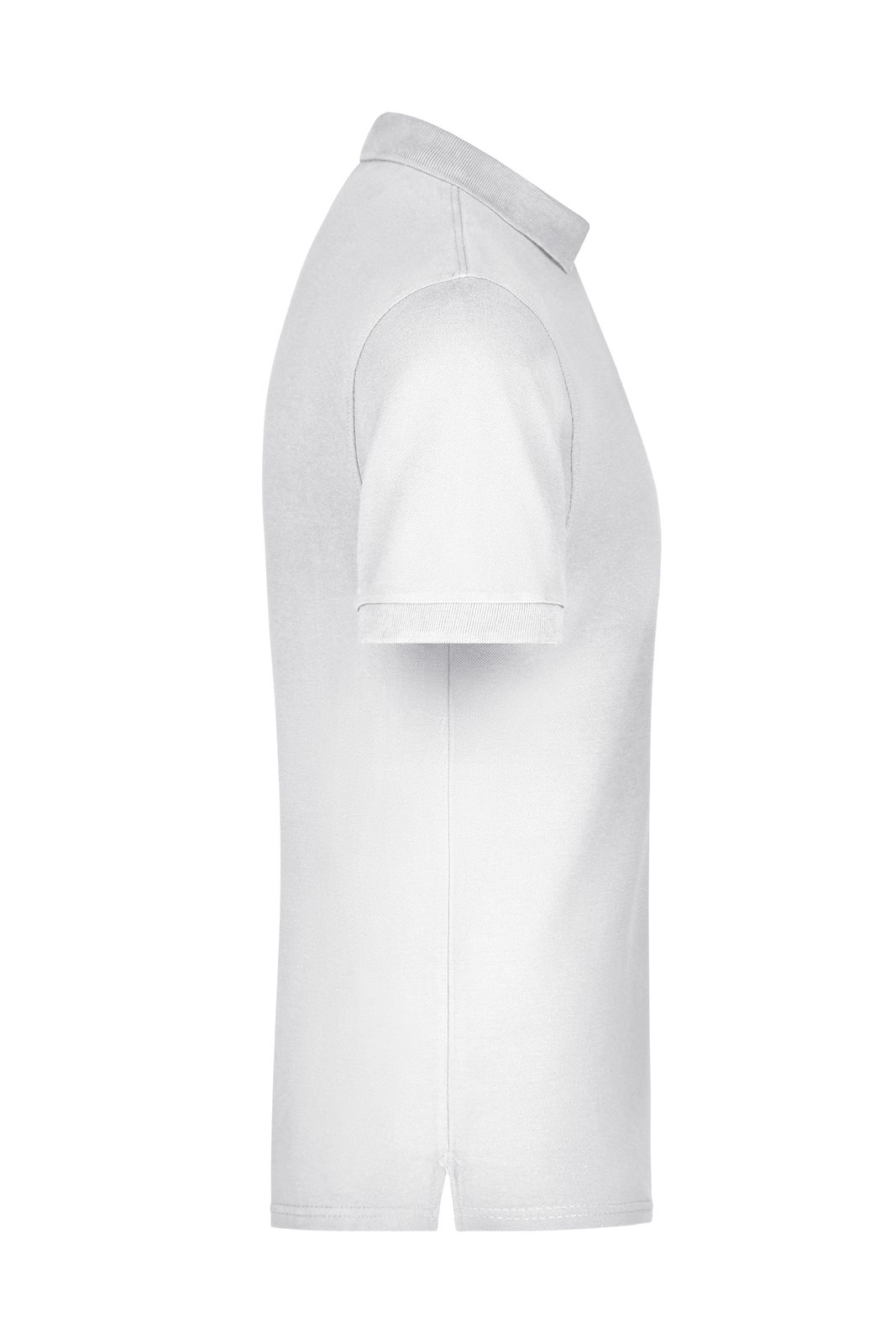 Poloshirt Herren Weiß – Men's Pima Polo, Detailansicht