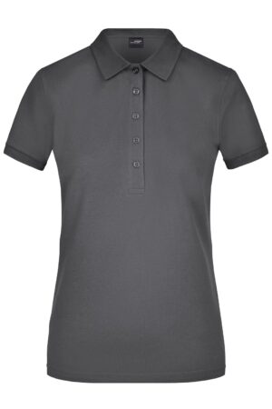 Poloshirt Damen Schwarz – Ladies' Elastic Polo Piqué