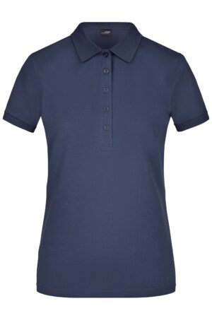 Poloshirt Damen Schwarz – Ladies' Elastic Polo Piqué