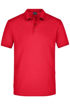 Poloshirt Herren Schwarz – Men's Elastic Polo Piqué