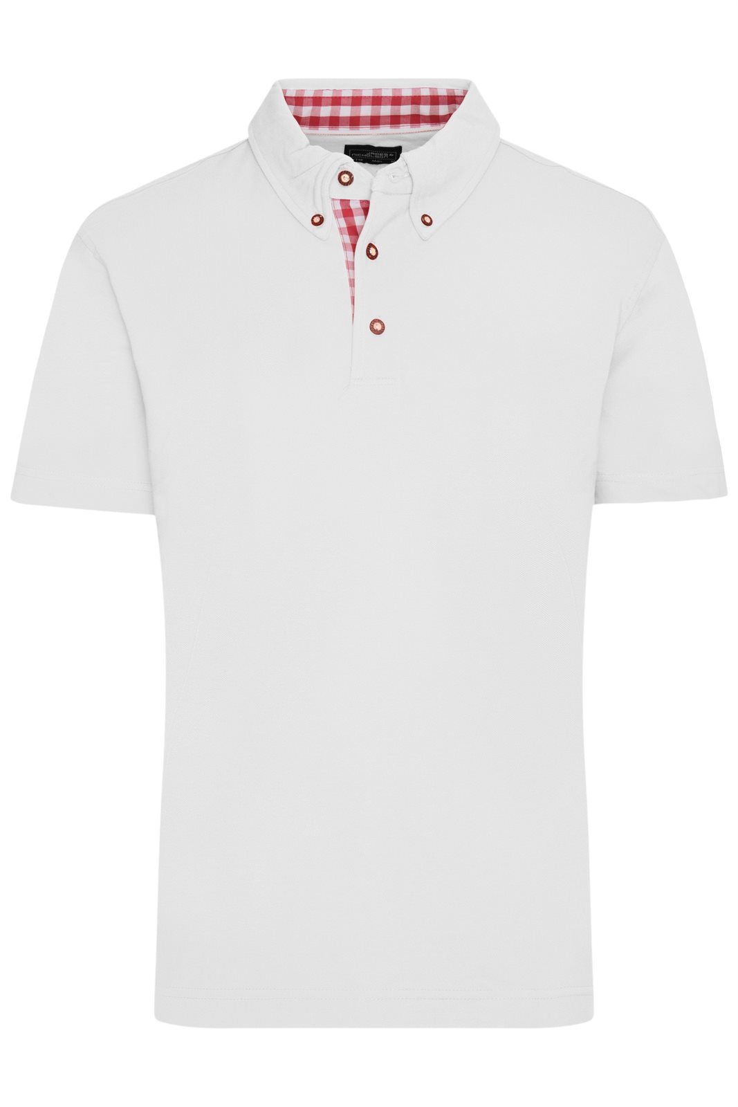 Poloshirt Herren Weiß/Rot – Men's Traditional Polo