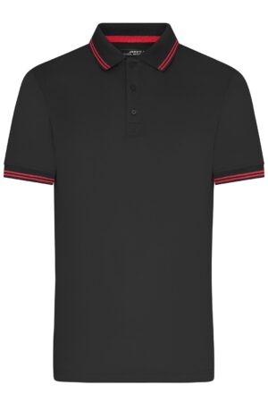 Poloshirt Herren Schwarz/Rot – Men's Functional Polo