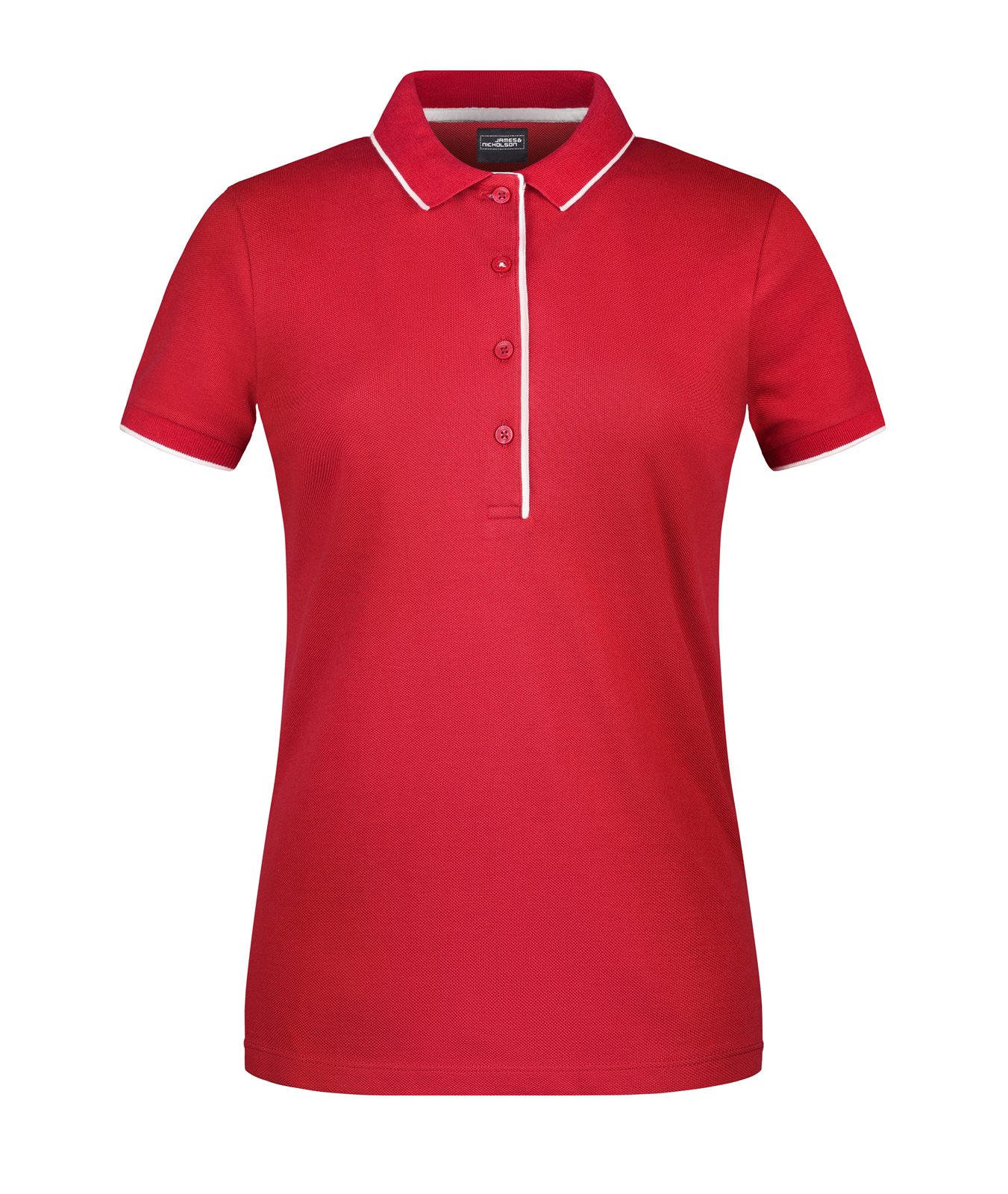 Poloshirt Damen Weiß/Rot – Ladies' Polo Stripe