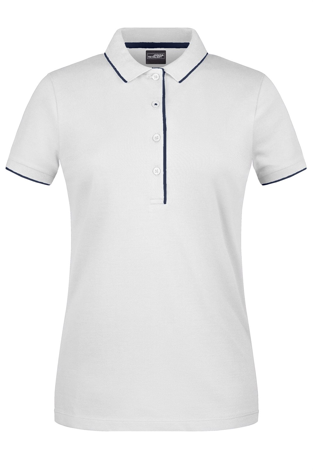 Poloshirt Damen Weiß/Blau – Ladies' Polo Stripe