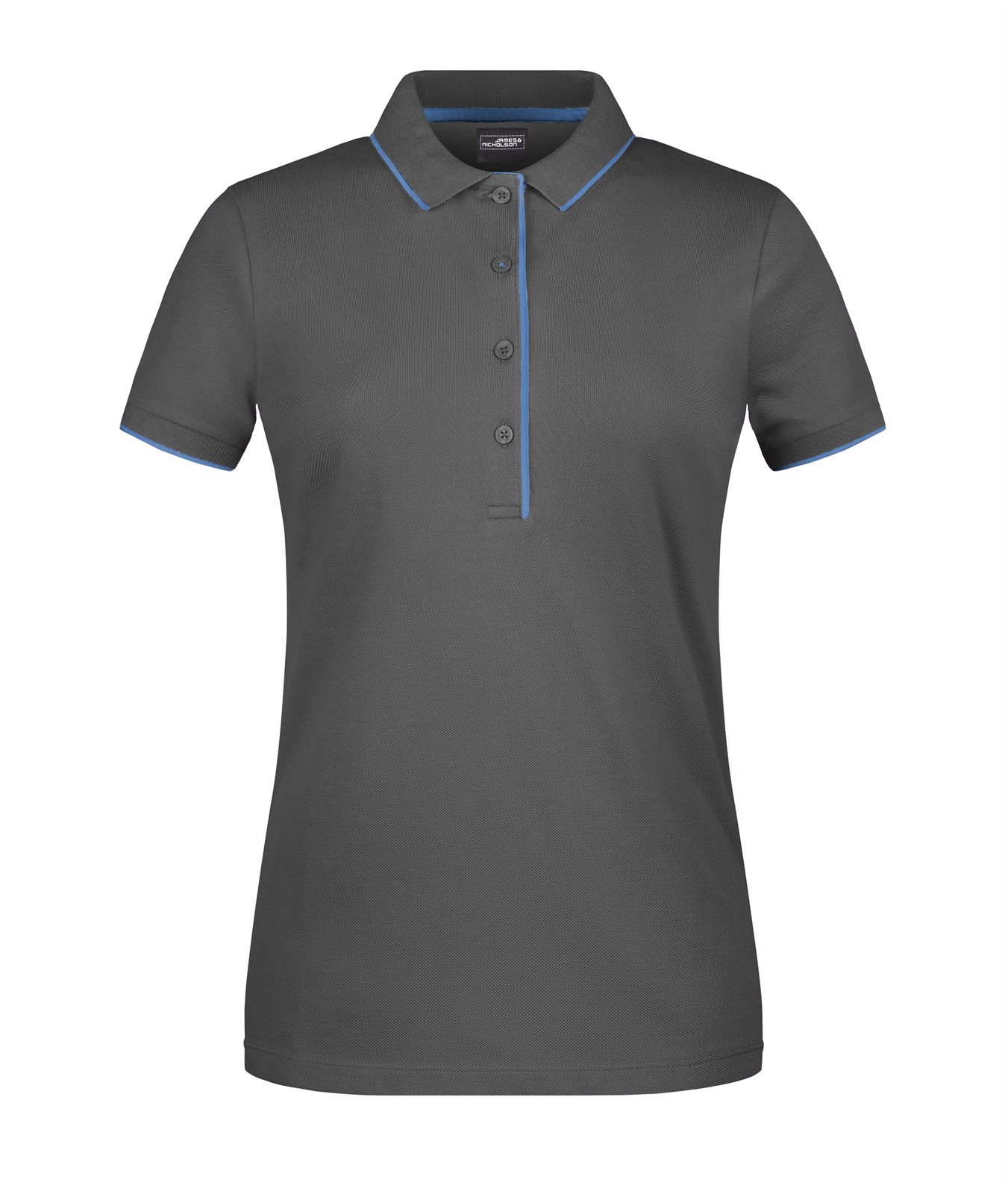 Poloshirt Damen Blau/Grau – Ladies' Polo Stripe