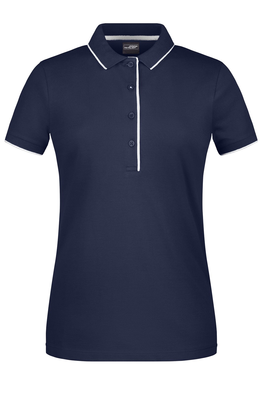 Poloshirt Damen Weiß/Blau – Ladies' Polo Stripe