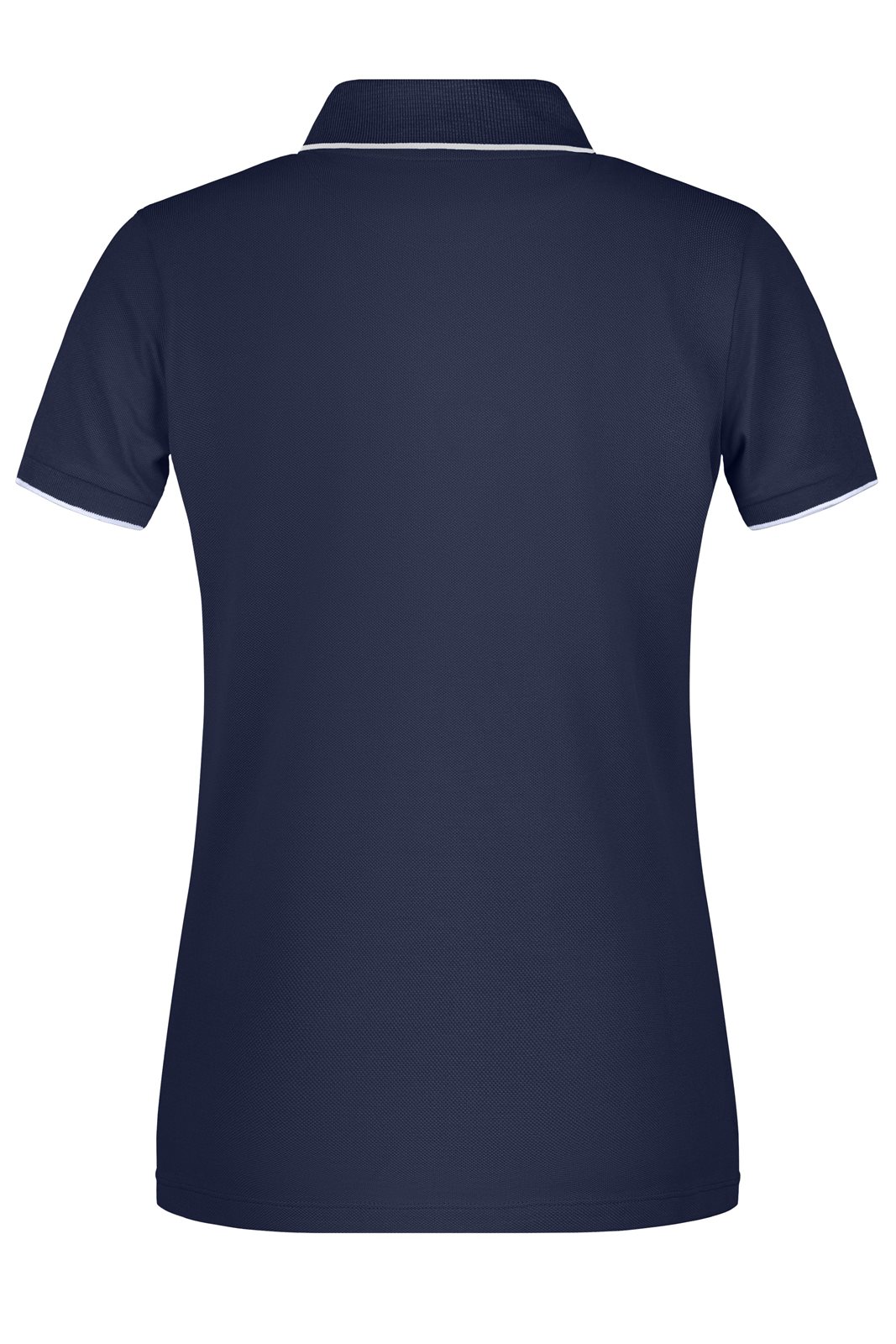 Poloshirt Damen Weiß/Blau – Ladies' Polo Stripe, Detailansicht