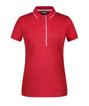 Poloshirt Damen Schwarz/Orange – Ladies' Polo Stripe