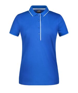 Poloshirt Damen Schwarz/Orange – Ladies' Polo Stripe