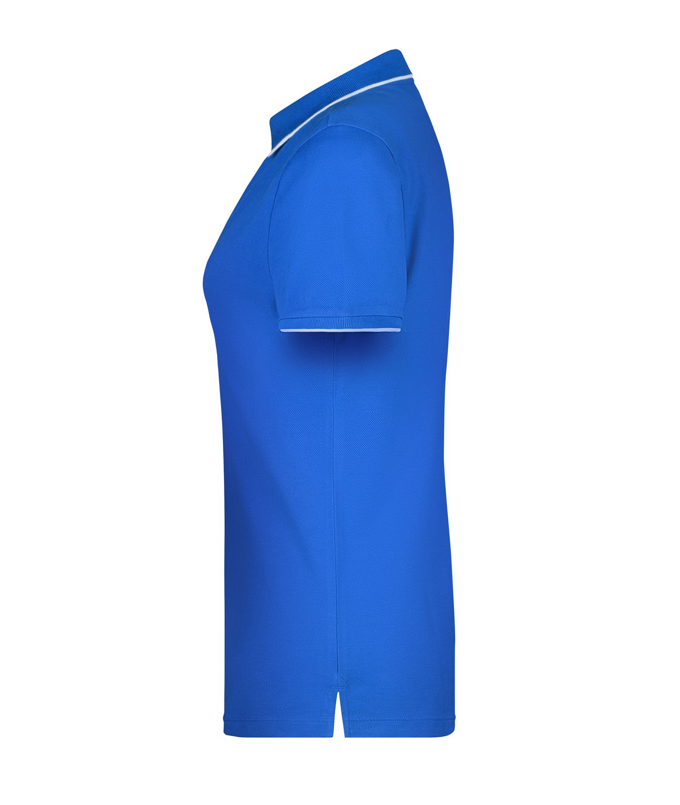 Poloshirt Damen Weiß/Blau – Ladies' Polo Stripe, Detailansicht
