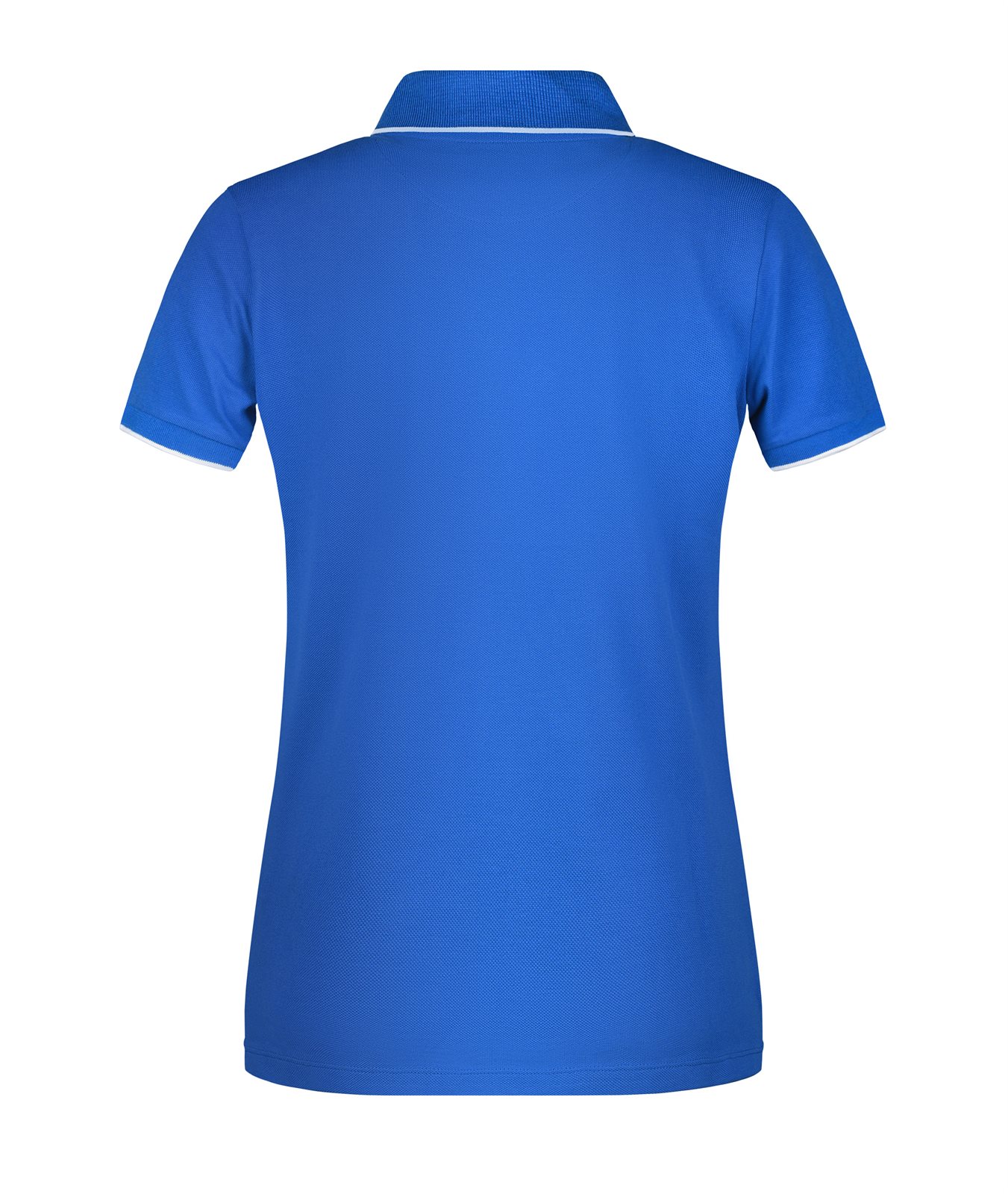 Poloshirt Damen Weiß/Blau – Ladies' Polo Stripe, Detailansicht