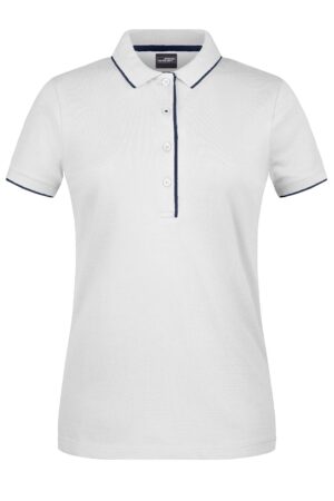 Poloshirt Damen Schwarz/Orange – Ladies' Polo Stripe