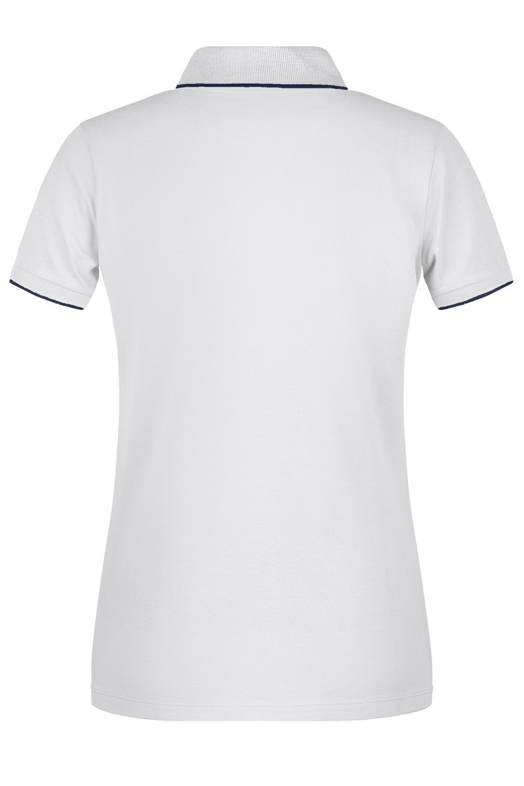 Poloshirt Damen Weiß/Blau – Ladies' Polo Stripe, Detailansicht