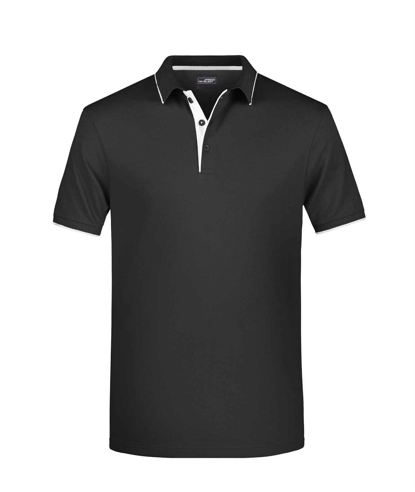 Poloshirt Herren Schwarz/Grau – Men's Polo Stripe