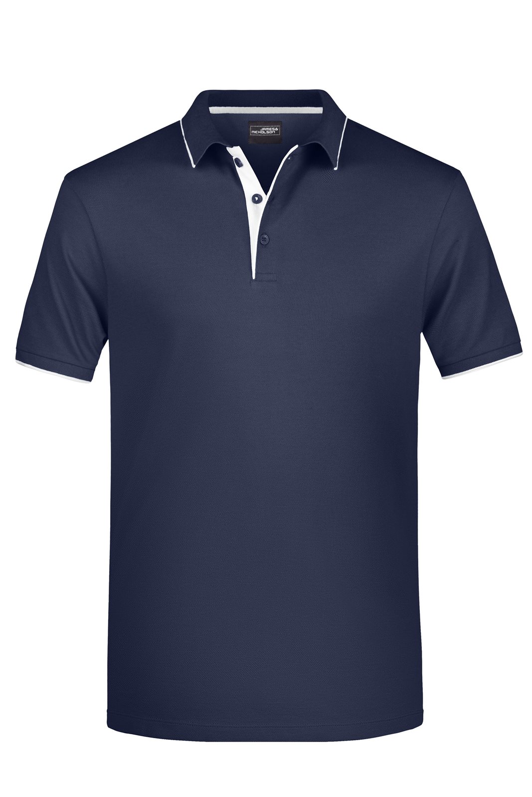 Poloshirt Herren Weiß/Blau – Men's Polo Stripe