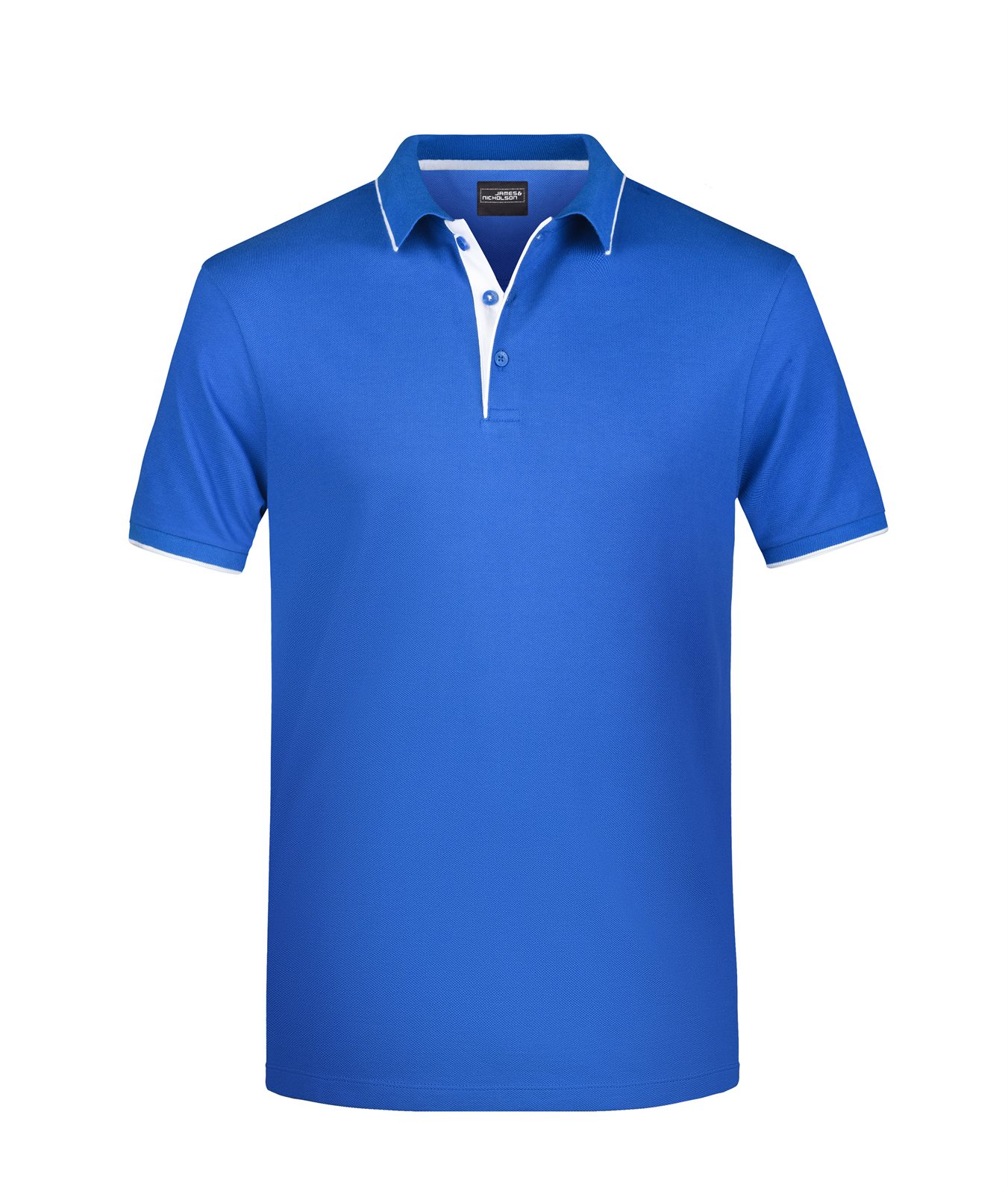 Poloshirt Herren Weiß/Blau – Men's Polo Stripe