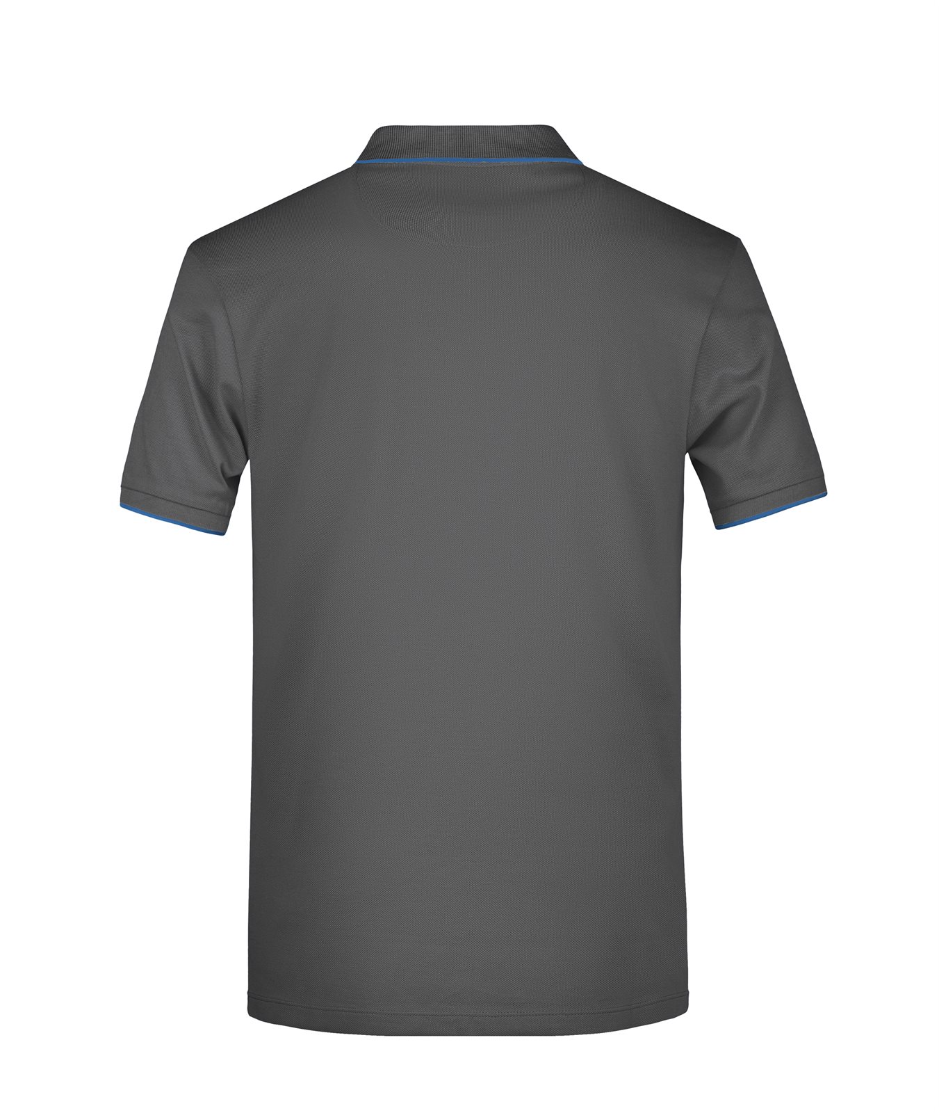 Poloshirt Herren Blau/Grau – Men's Polo Stripe, Detailansicht