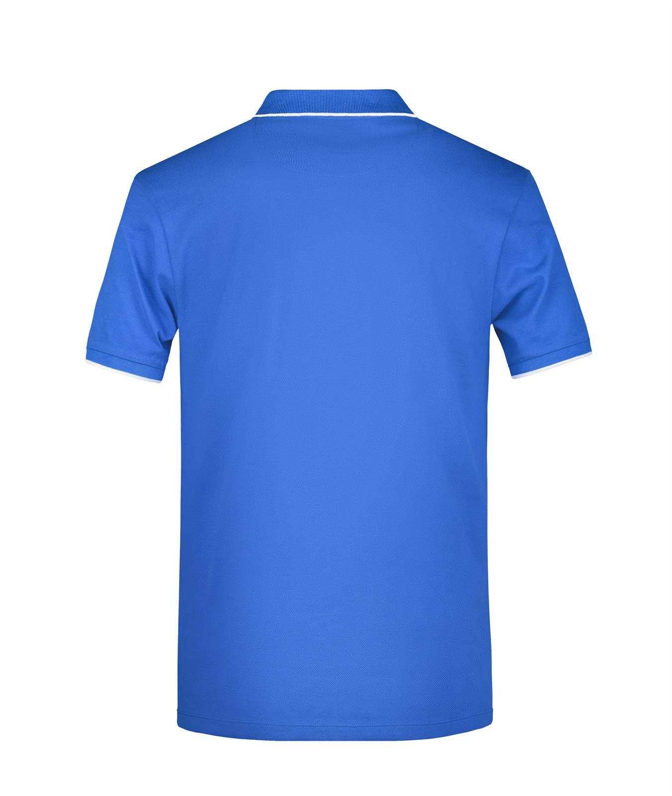 Poloshirt Herren Weiß/Blau – Men's Polo Stripe, Detailansicht