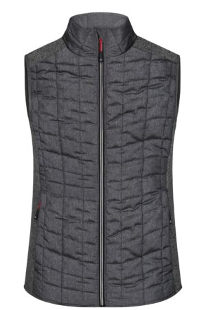 Weste Damen Grau – Ladies' Knitted Hybrid Vest