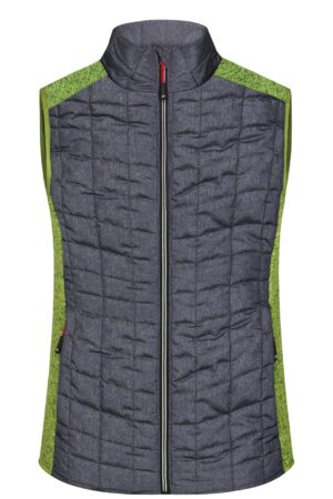 Weste Damen Grau – Ladies' Knitted Hybrid Vest