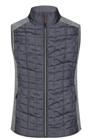 Weste Damen Grau – Ladies' Knitted Hybrid Vest