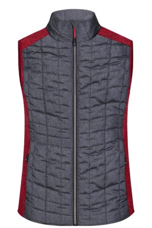 Weste Damen Grau – Ladies' Knitted Hybrid Vest