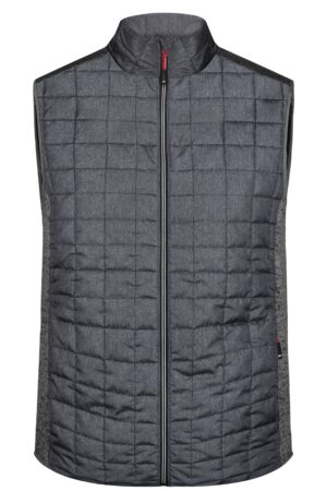 Weste Herren Grau – Men's Knitted Hybrid Vest