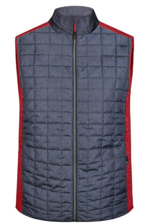 Weste Herren Grau – Men's Knitted Hybrid Vest