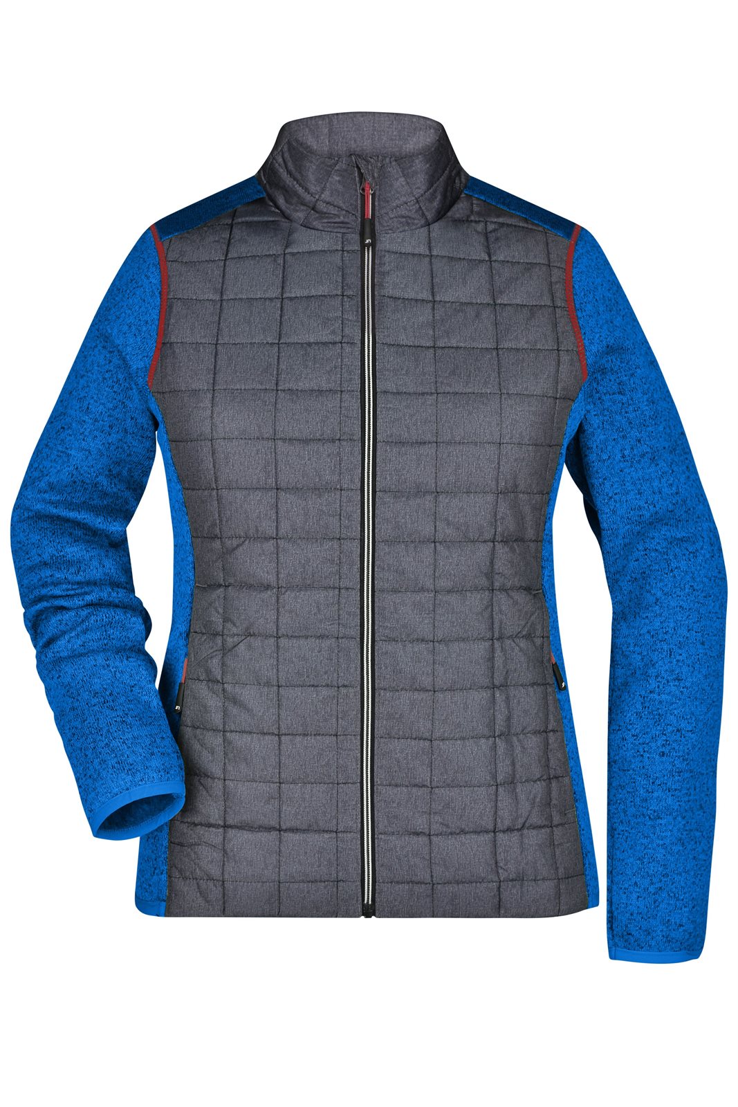 Jacke Damen Grau/Blau – Ladies' Knitted Hybrid Jacket