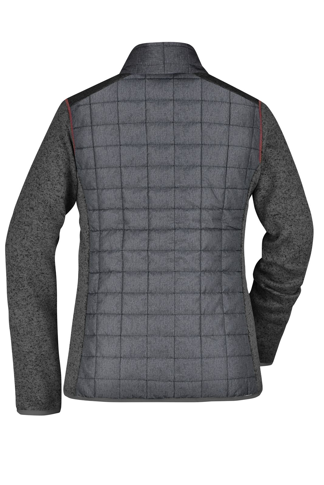 Jacke Damen Grau – Ladies' Knitted Hybrid Jacket, Detailansicht