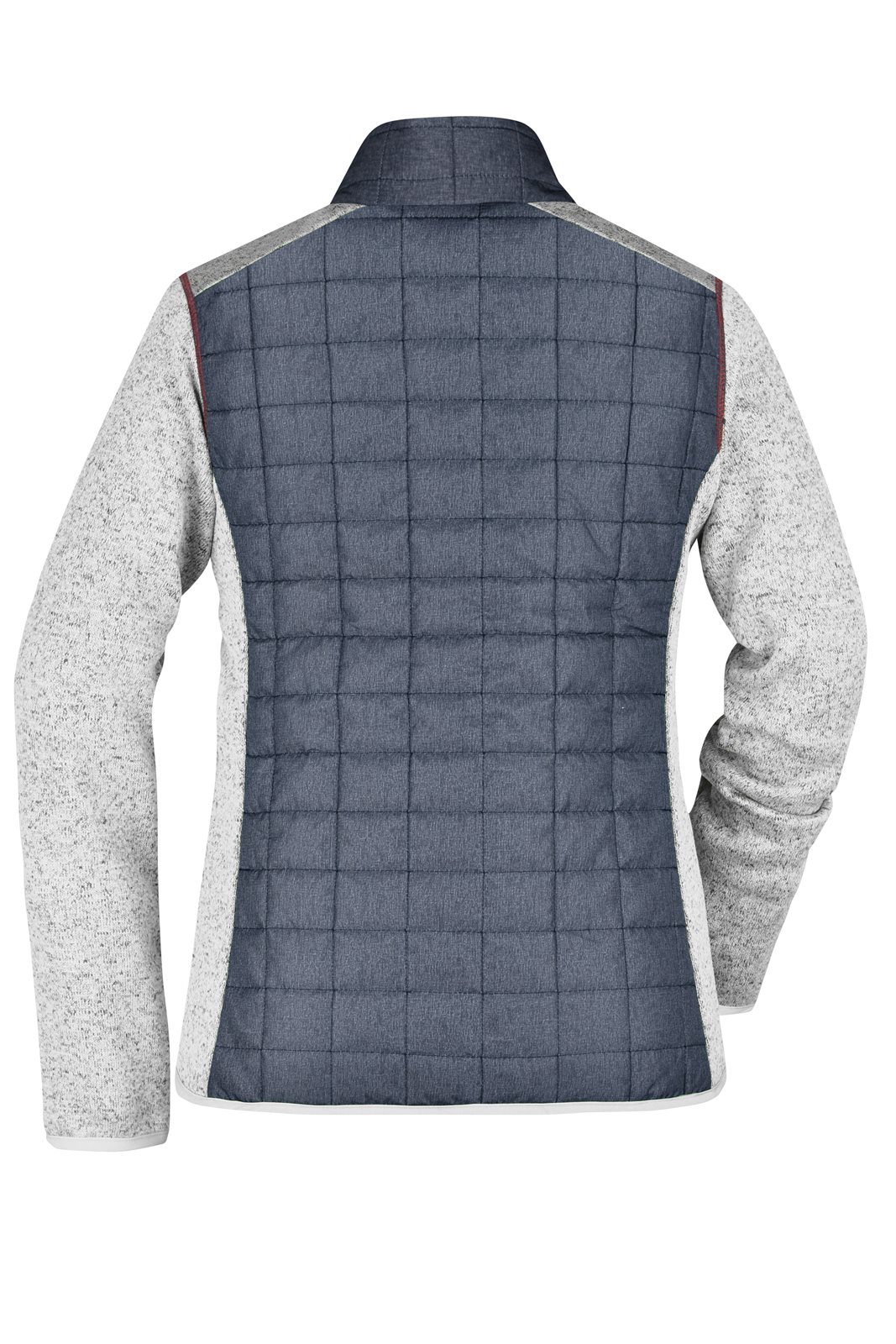 Jacke Damen Grau – Ladies' Knitted Hybrid Jacket, Detailansicht