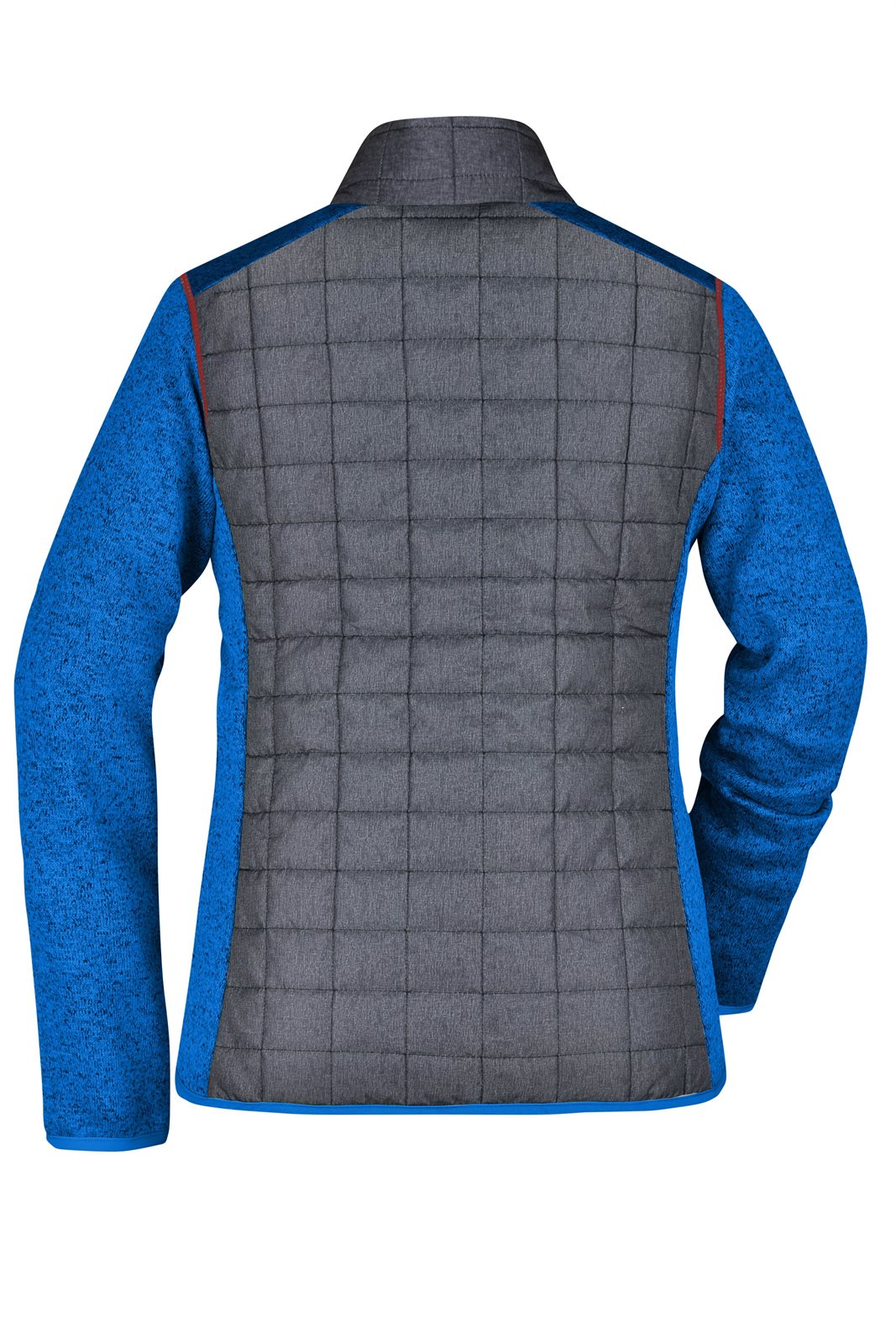 Jacke Damen Grau/Blau – Ladies' Knitted Hybrid Jacket, Detailansicht