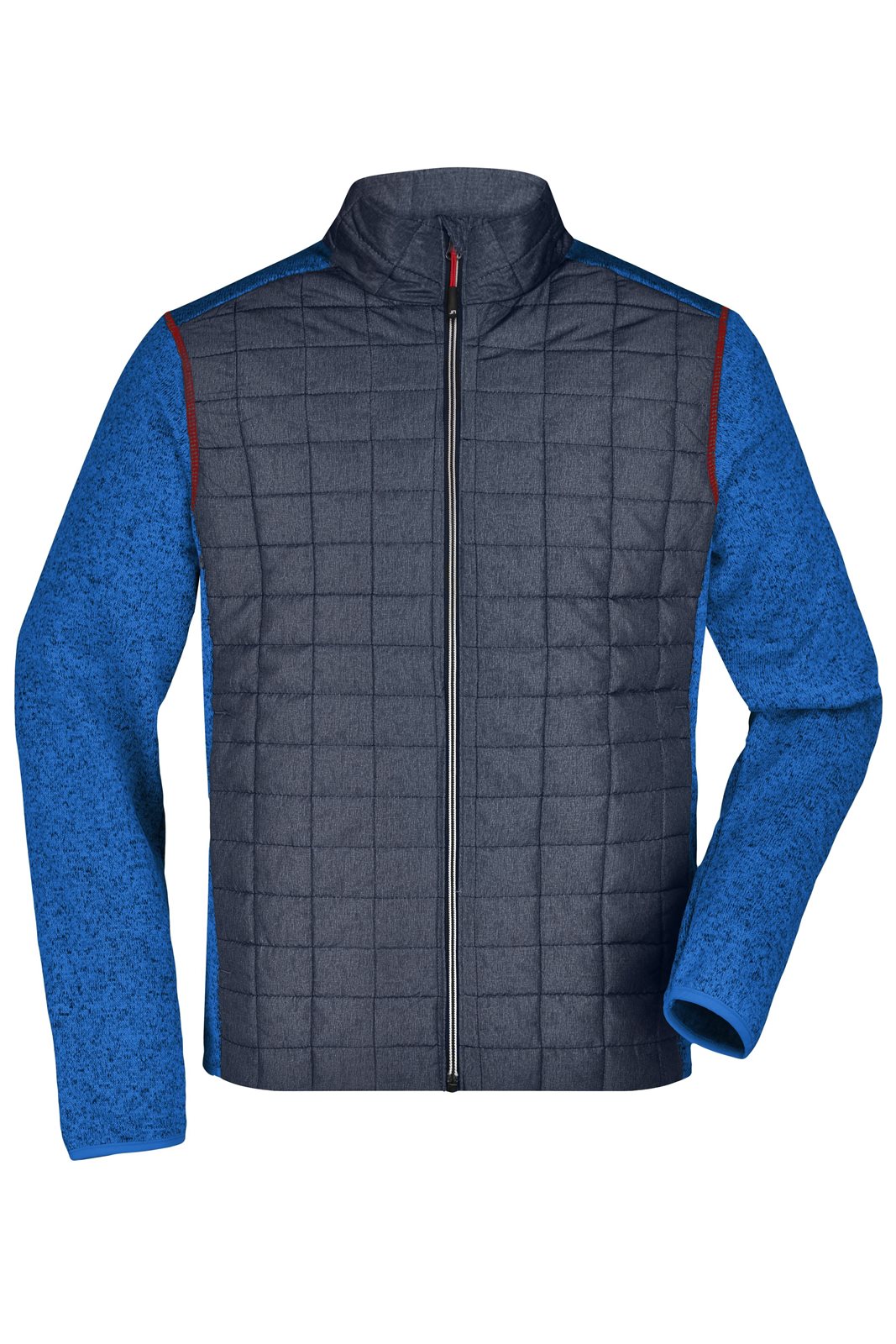 Jacke Herren Grau/Blau – Men's Knitted Hybrid Jacket