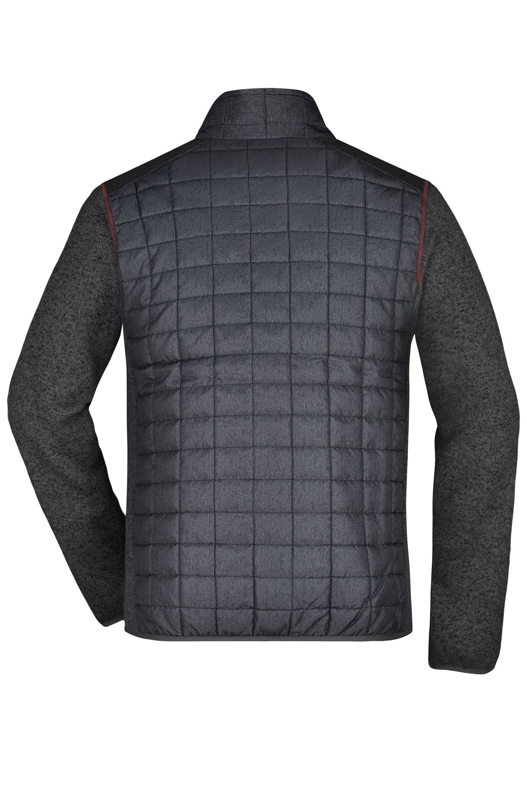 Jacke Herren Grau – Men's Knitted Hybrid Jacket, Detailansicht