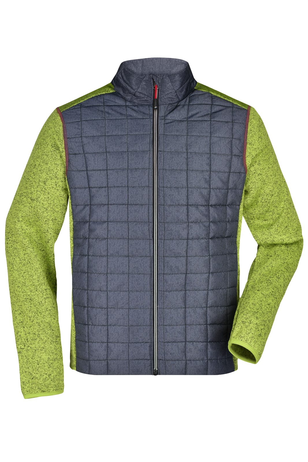 Jacke Herren Grau/Grün – Men's Knitted Hybrid Jacket
