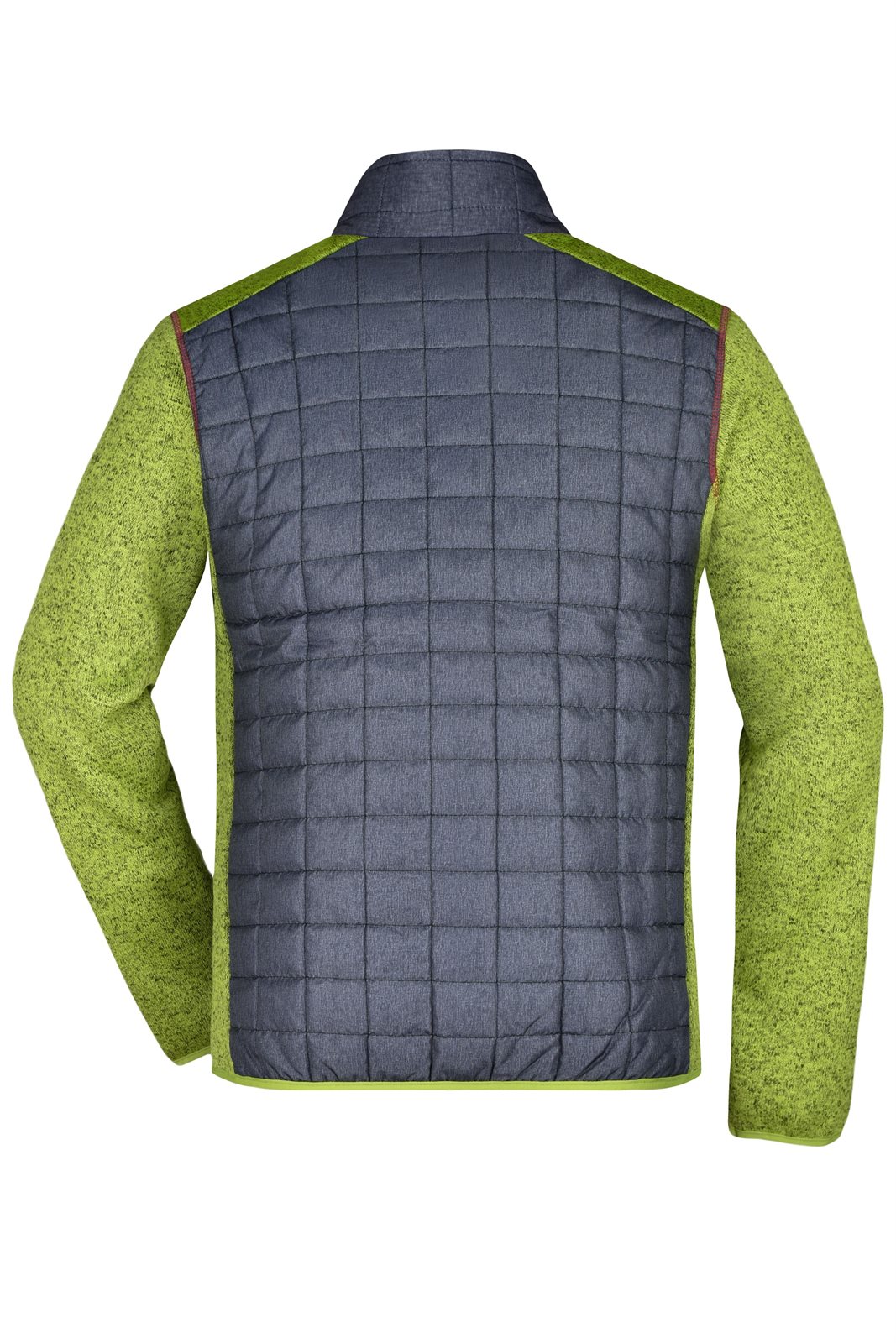 Jacke Herren Grau/Grün – Men's Knitted Hybrid Jacket, Detailansicht